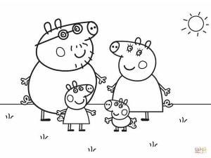 Peppa Pig et sa famille