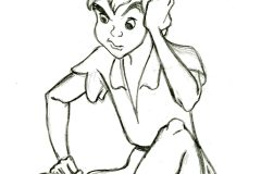 Coloriages Peter pan faciles pour enfants