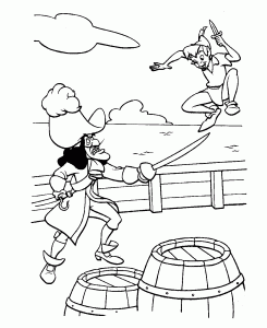 Coloriage de Peter pan à télécharger