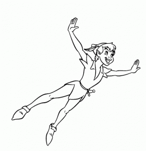 Coloriage de Peter pan à télécharger