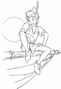 Coloriage de Peter pan à colorier pour enfants