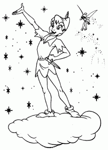 Dessin de Peter pan gratuit à imprimer et colorier