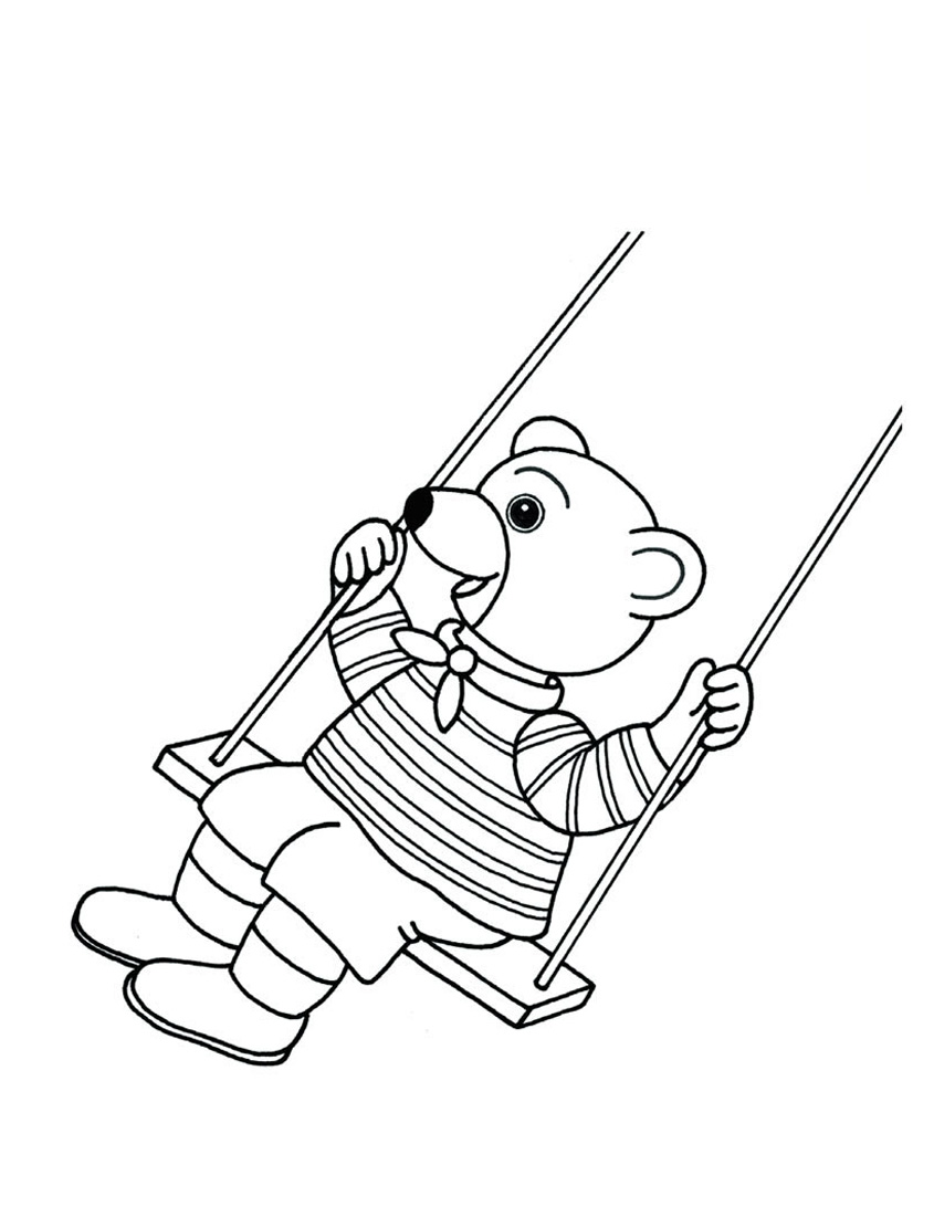 Coloriage de Petit ours brun à imprimer gratuitement - Coloriages de Petit Ours  Brun à imprimer, image size:845x1092
