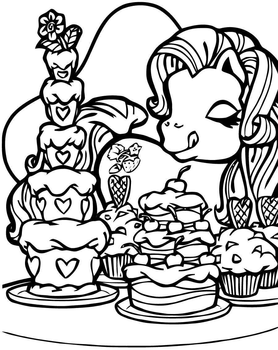 Image de Petit poney à imprimer et colorier (Petits Poneys / My little Pony)