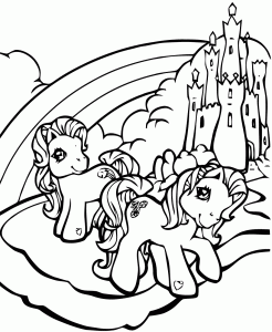 Image de Petit poney à télécharger et colorier