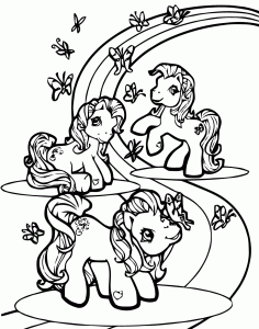 Coloriage de Petit poney à imprimer pour enfants