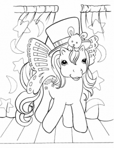 Coloriage de Petit poney à colorier pour enfants