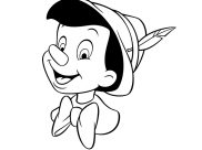 Coloriages Pinocchio faciles pour enfants