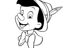 Coloriages Pinocchio faciles pour enfants