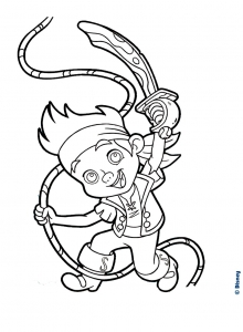 Coloriage de pirate à imprimer pour enfants