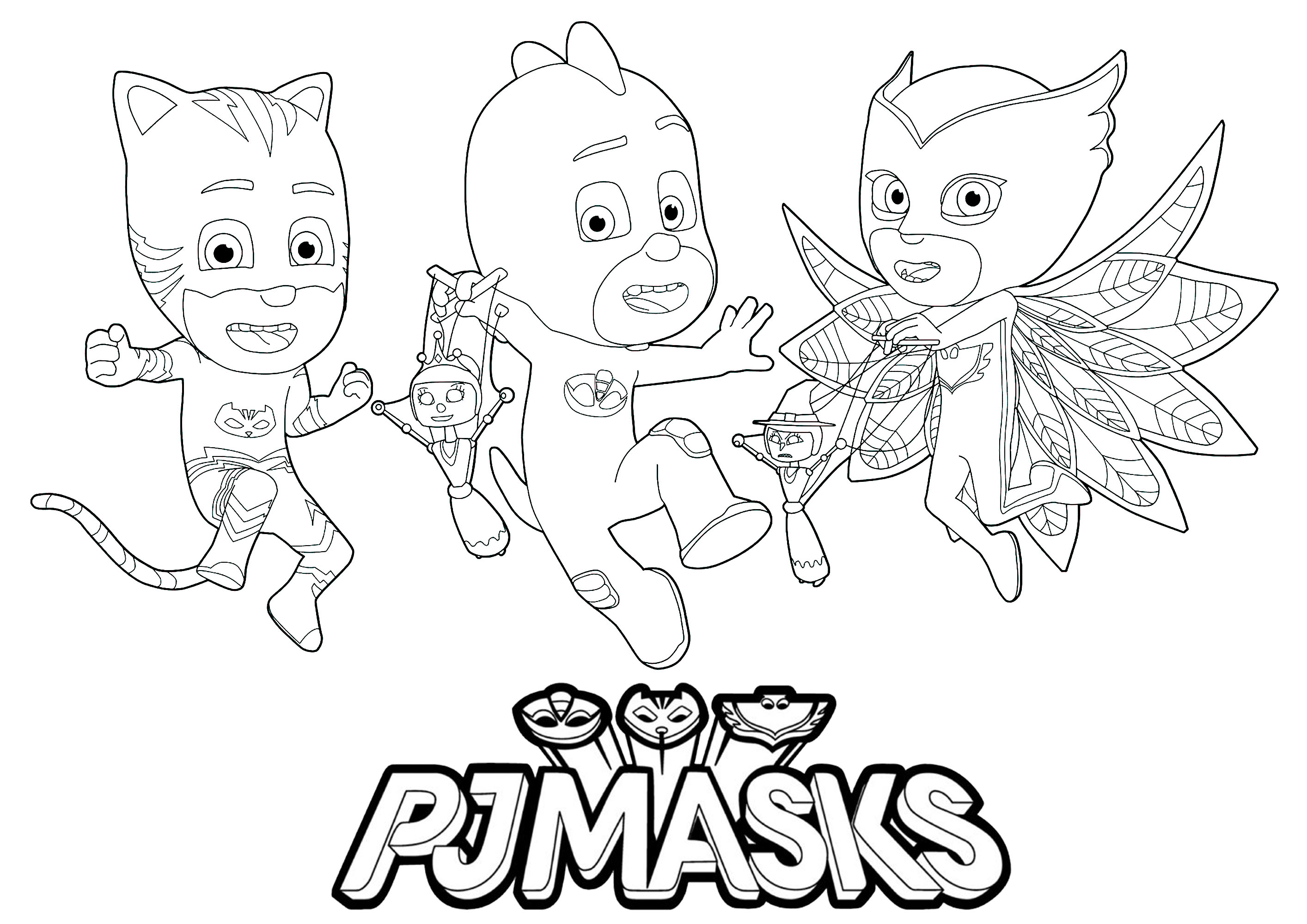Catboy, Owlette et Gekko : 3 Super-héros de Pyjamasques  (PJ Masks)