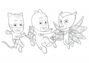 Pyjamasques  (PJ Masks) : les 3 jeunes super héros