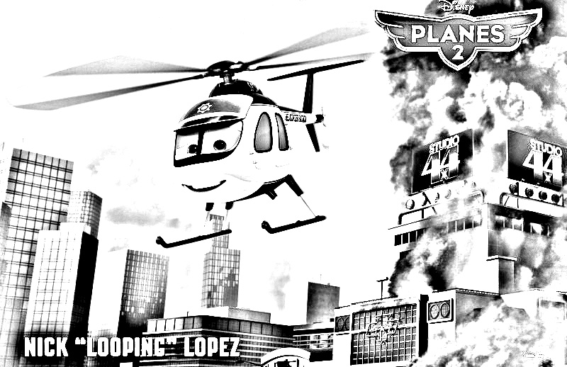 Nick 'looping' Lopez : un super coloriage gratuit Planes 2 !