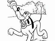 Coloriages de Pluto à imprimer pour enfants