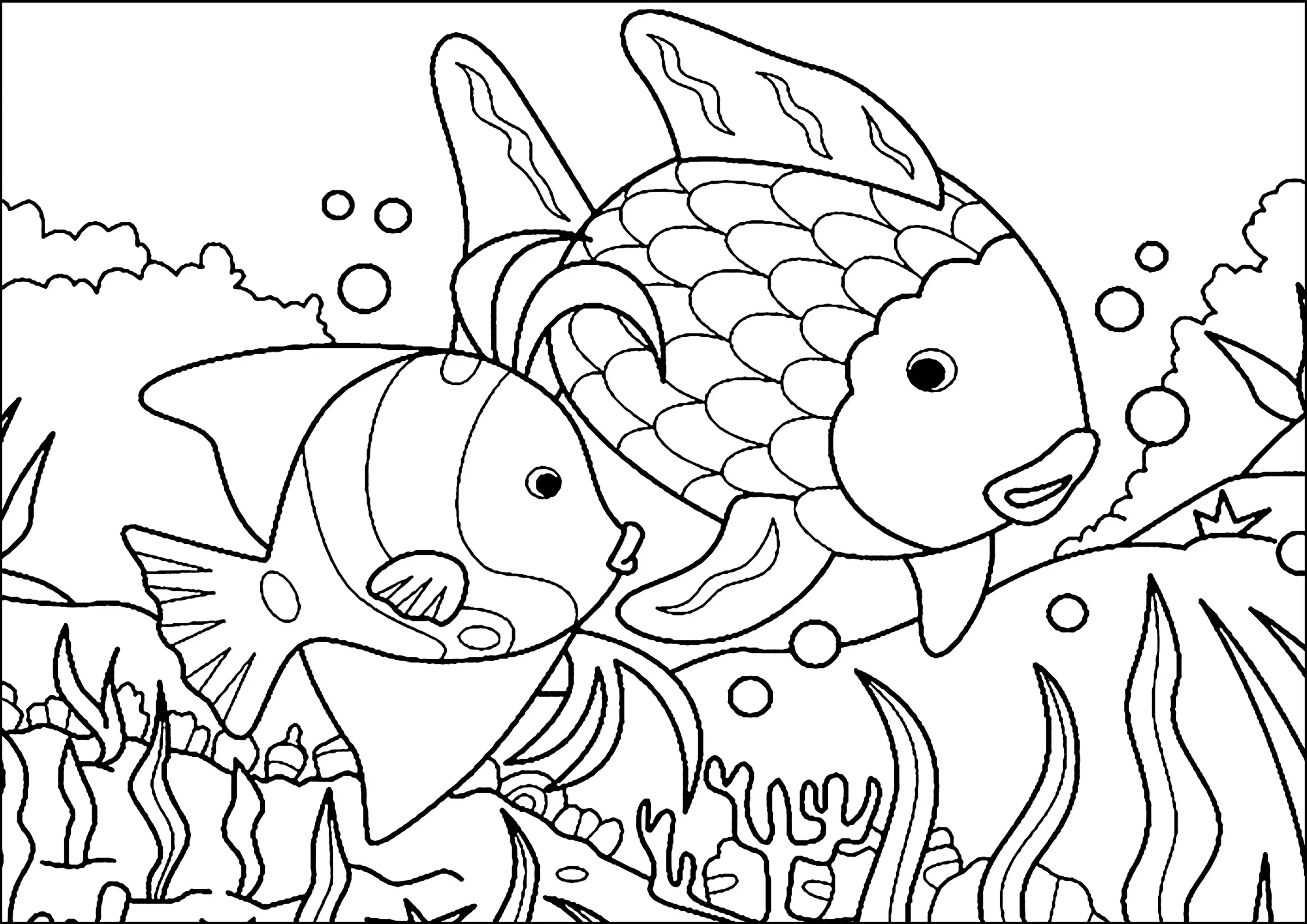 Poissons à colorier