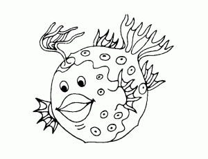 Coloriage de poissons à imprimer gratuitement