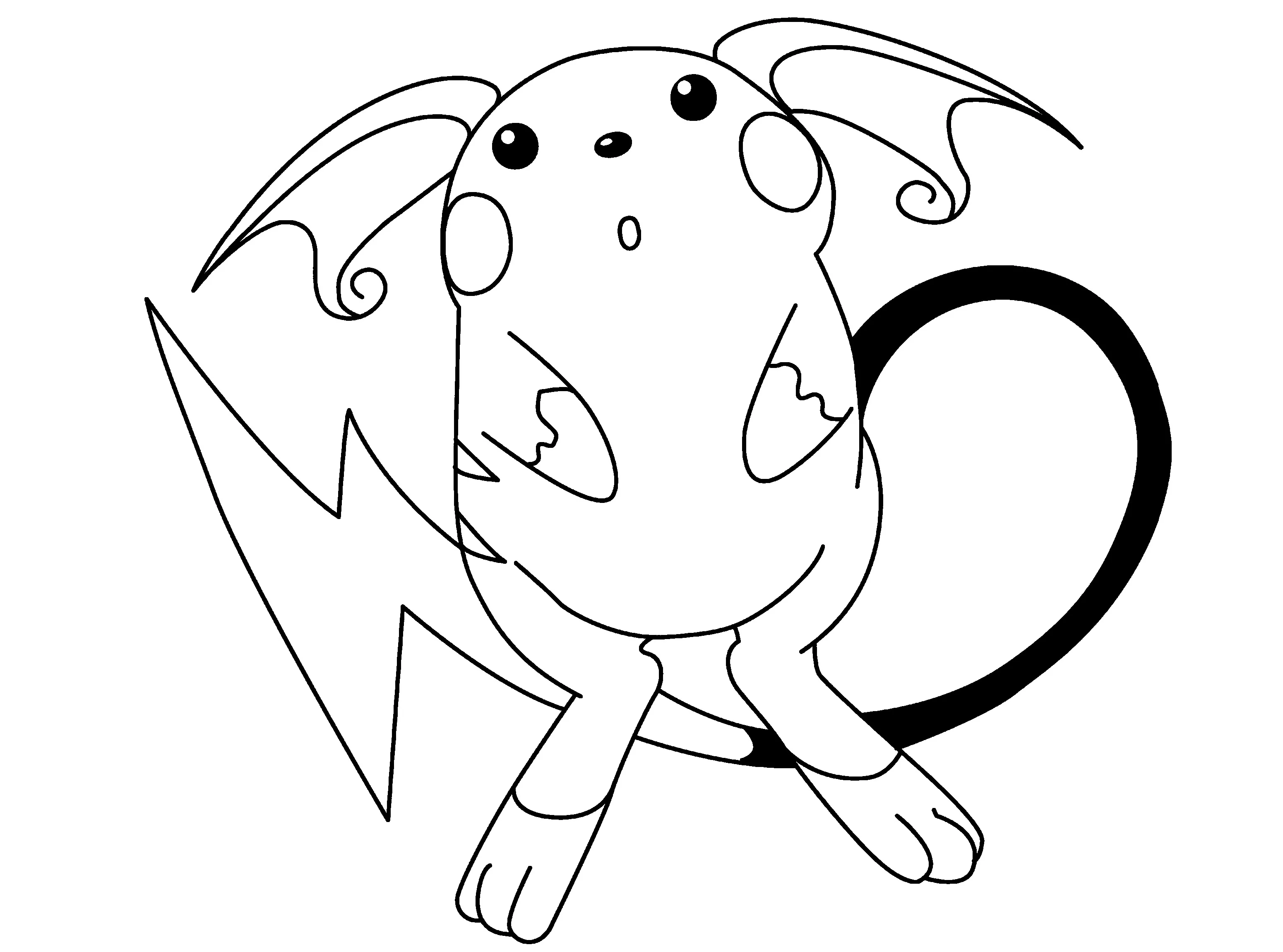 Pokemon gentil (Coloriage de Pokemon à imprimer pour enfants)