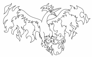 Coloriage pokemon creature legendaire