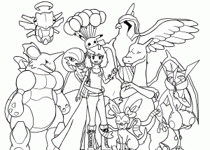 Coloriage pokemon noir blanc