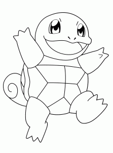 Coloriage pokemon tortue