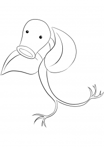 <b>Chétiflor</b> (No.69) : Pokémon de génération I (Coloriage)
