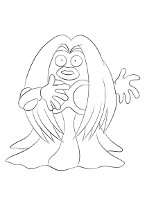 <b>Lippoutou</b> (No.124) : Pokémon de génération I (Coloriage)