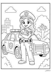 Aventure en ville d'une jeune policière