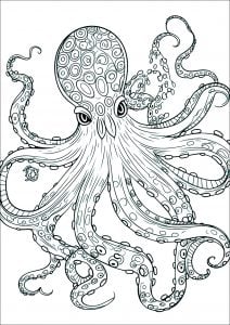 coloriage-enfant-pieuvre-effrayante
