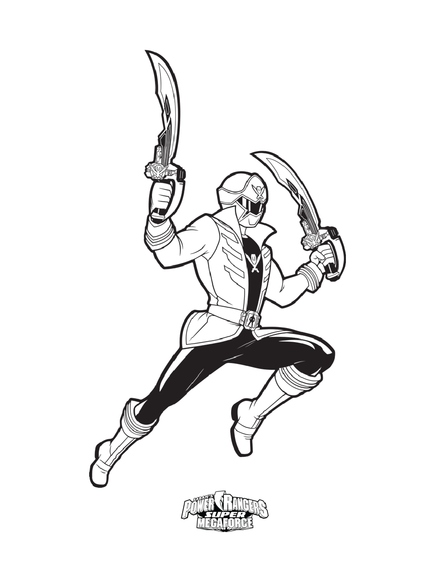 Coloriage de Power Rangers pour enfants