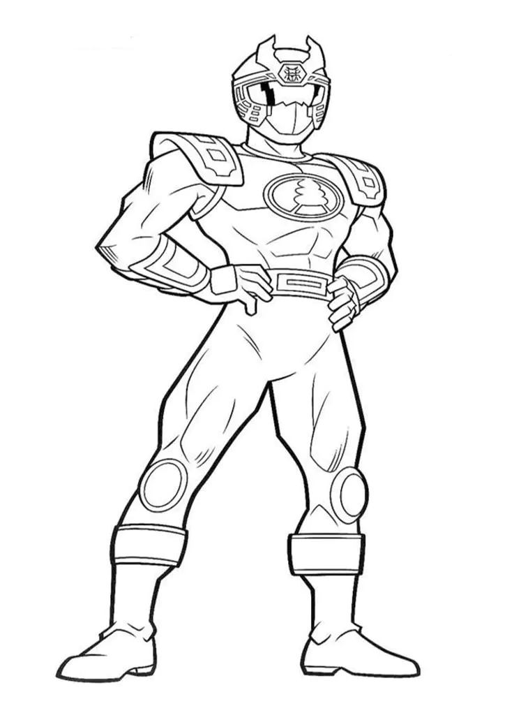 Coloriage de Power Rangers à colorier pour enfants