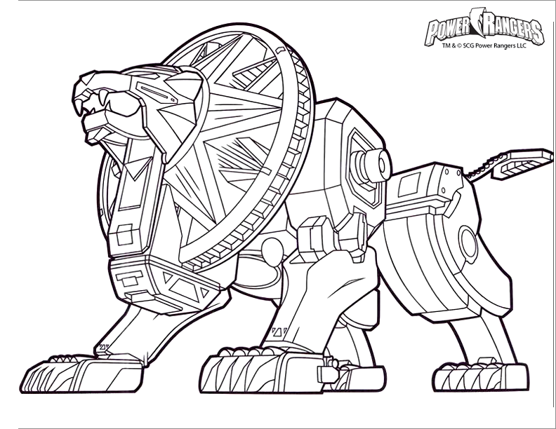 Coloriage de Power Rangers à imprimer gratuitement