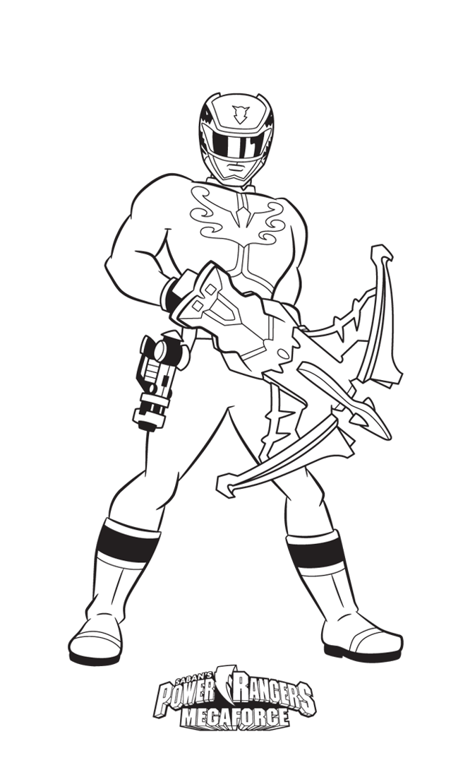 Coloriage de Power Rangers à imprimer pour enfants