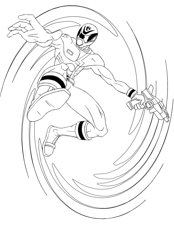 Coloriage de Power Rangers à imprimer pour enfants