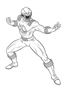 Coloriage de Power Rangers à imprimer pour enfants