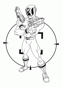 Coloriage de Power Rangers à colorier pour enfants