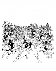 Coloriage de Power Rangers gratuit à colorier