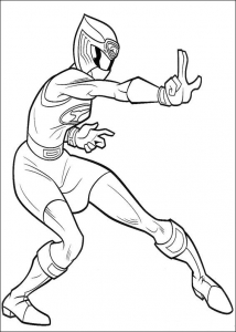 Coloriage de Power Rangers à imprimer gratuitement