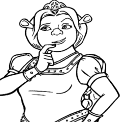 Coloriages de Princesses à imprimer pour enfants