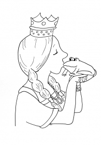 Coloriage de Princesse pour enfants