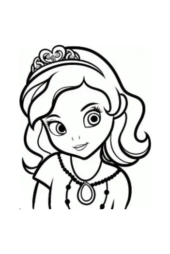 Dessin de Princesse Sofia (Disney) gratuit à imprimer et colorier (Princesse Sofia (Disney))