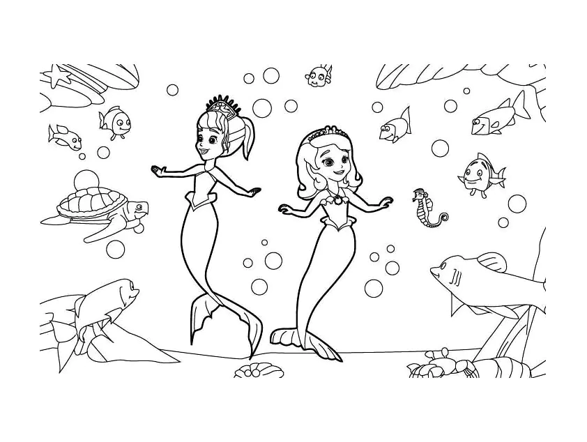 Coloriage de Princesse Sofia (Disney) à telecharger gratuitement (Princesse Sofia (Disney))