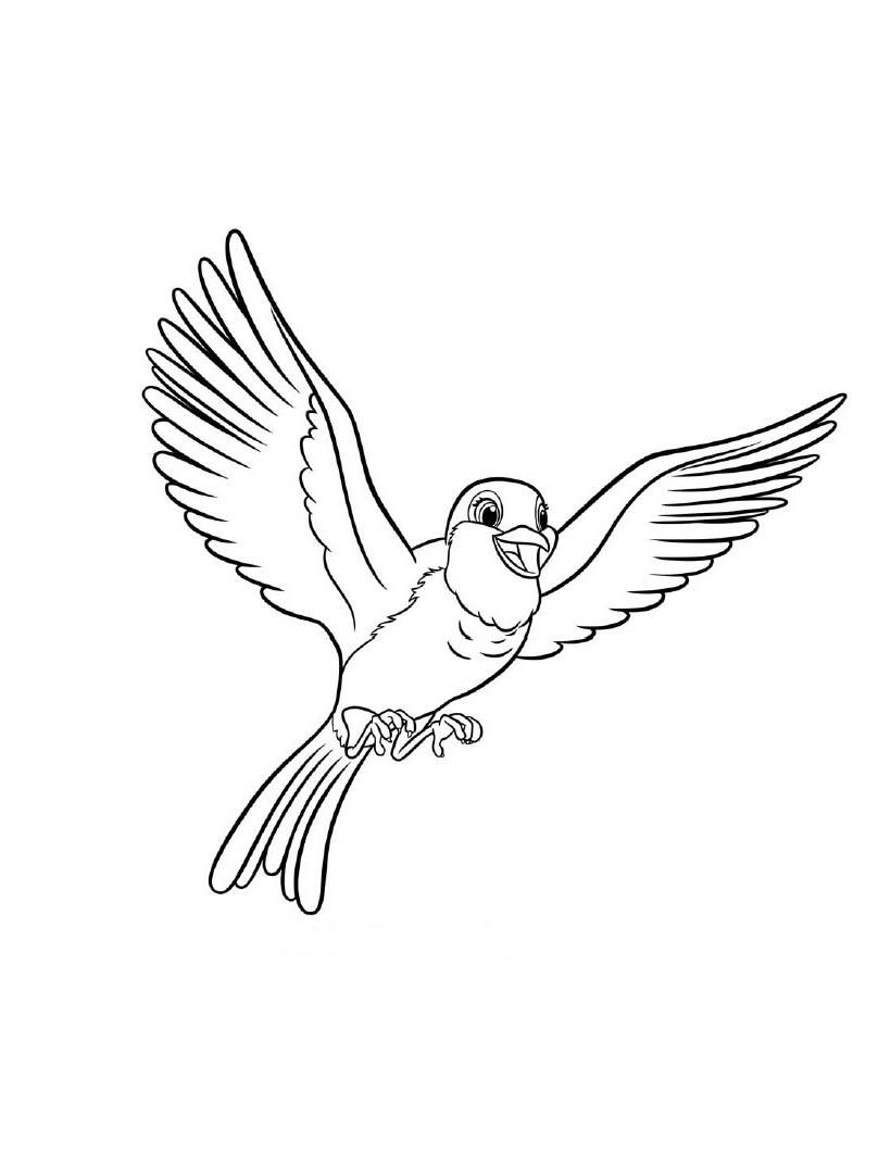 Joli oiseau issu de la série animée Princesse Sofia