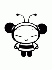 Coloriage de Pucca à imprimer pour enfants