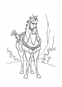 Coloriage cheval maximus