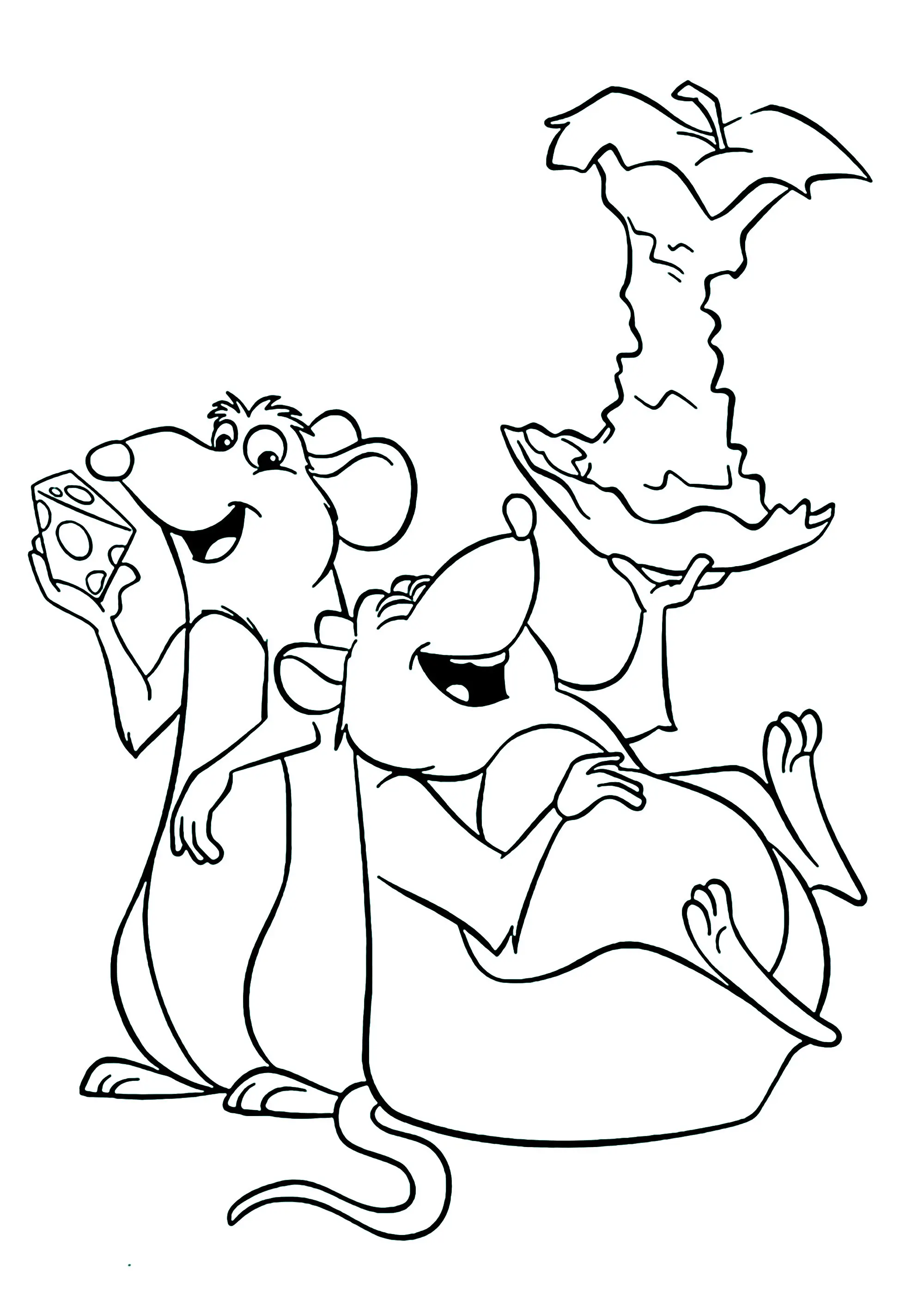 Ratatouille avec Django (Coloriage à imprimer pour enfants)