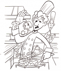 Dessin de Ratatouille gratuit à télécharger et colorier