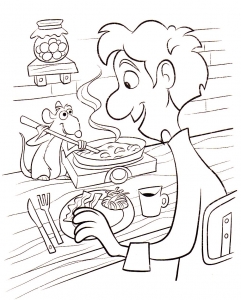 Coloriage de Ratatouille à imprimer pour enfants