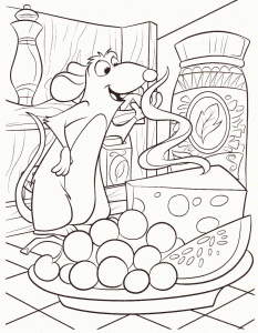 Coloriage de Ratatouille à imprimer gratuitement