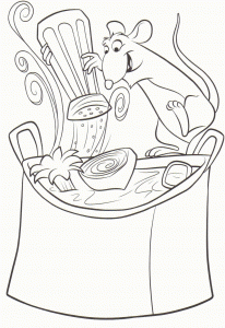 Coloriage de Ratatouille à telecharger gratuitement