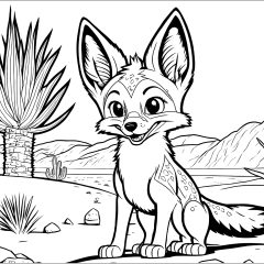 Coloriages de Renard à imprimer pour enfants